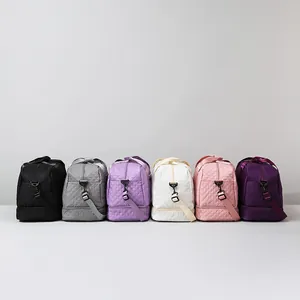 Versatile lightweight travel gym bags in six colors with a dry-wet separation design