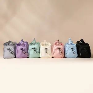 Large capacity travel duffle bags in seven pastel colors for gym and weekend trips