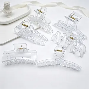Set mit verschiedenen transparenten PC-Haarklammern für DIY-Zubehör und Mode-Styling