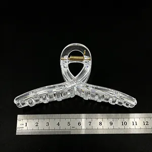 Große transparente PC-Haarklammer-Basis für DIY-Schmuckzubehör, 11 cm Gesamtlänge