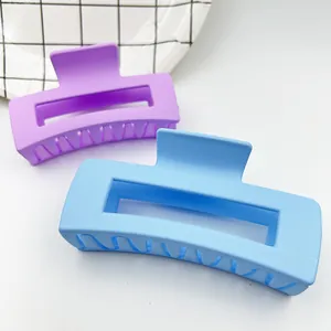 Elegante matte 8,5 cm quadratische Haarklammern in den attraktiven Farben Lila und Blau
