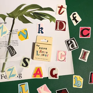 Vintage Alphabet Aufkleber Set für Journaling und kreative DIY Scrapbooking Projekte