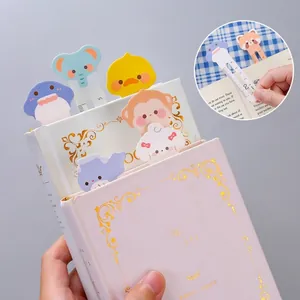 Collection of cute cartoon animal shaped bookmarks and rulers for kids and students