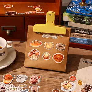 Cute bakery themed food stickers for journaling and creative DIY decoration projects