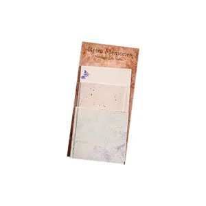Vintage nostalgic scrapbook paper set for DIY journal decorating and memo pad kits