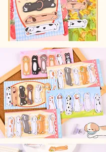 Lot de notes autocollantes d'animaux mignons pour le scrapbooking et l'étiquetage