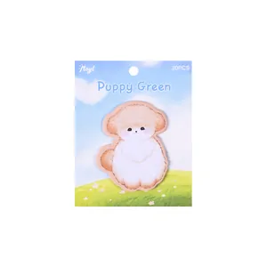 Cute cartoon puppy shaped sticky notes memo pad 30 sheets for school office notes