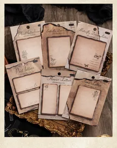 Detailansicht von Vintage-Notizzetteln mit verbrannten Kanten für kreatives Scrapbooking