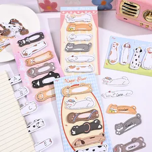 Notes Autocollantes d'Index d'Animaux de Dessin Animé Mignons Marque-Pages en Papier Multi-Design pour Fournitures de Bureau Scolaire