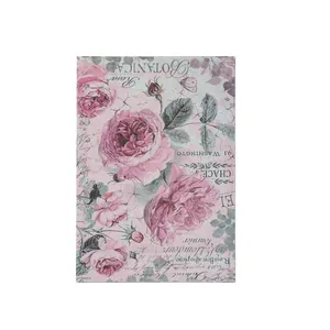 Vintage rose floral decorative paper for scrapbooking and DIY handmade collage material