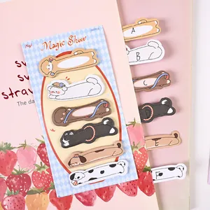Lot de 180 notes autocollantes d'index d'animaux mignons pour journal et bureau