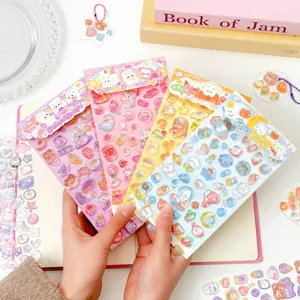 Colorful 3D relief cartoon animal stickers for kids scrapbooking and DIY decoration