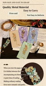 Vintage metalen vlinder bladwijzers met elegante hanger voor boekenliefhebbers