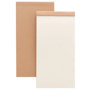 Bloc-notes en papier kraft minimaliste avec pages blanches