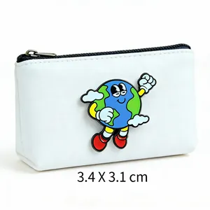 Pin esmaltado de metal de dibujos animados del Día de la Tierra, 3,4 x 3,1 cm, para ropa