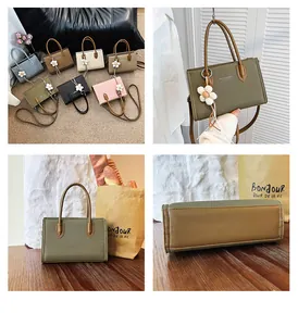 Detaillierte Collage von Vintage-Damentaschen in verschiedenen Farben und Winkeln