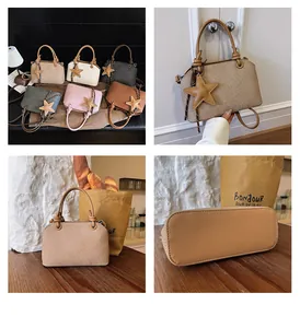 Sacs seaux tendance multi-couleurs avec breloques étoiles et détails texturés