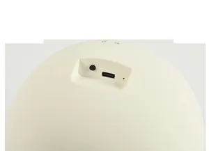 Close-up detail of USB Type-C charging port and power button on automatic watch winder