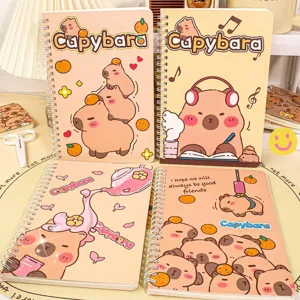 Hochwertiges A5-Spiralnotizbuch mit niedlichen Capybara-Cartoon-Designs für Schüler