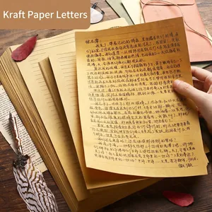 Retro Kraft Briefpapier Gelinieerd Blanco Schrijfwaren A4 A5 B5 Formaat Voor Studenten Kalligrafie Scrapbooking Kantoor School