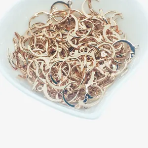 Ganchos para pendientes de oro de 14k de alta calidad para la creación de joyas DIY