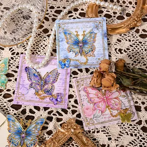 Exquisite hollow butterfly metal bookmarks with tassel pendants for books and gifts