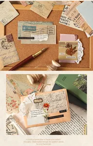 Λεπτομερής άποψη vintage χαρτιών scrapbooking και λουλουδιών για χειροτεχνίες DIY
