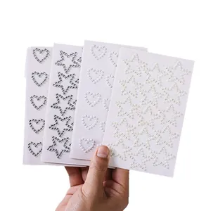 Shining heart and star crystal face stickers for kids makeup and performance decoration