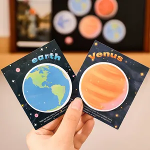 Notes autocollantes créatives sur les planètes pour le journaling et la décoration