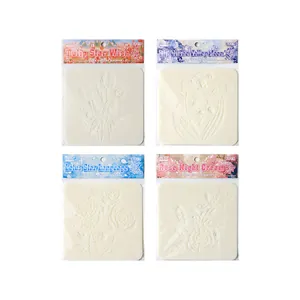 Set of 4 decorative hollow floral painting stencils for journaling and DIY crafts