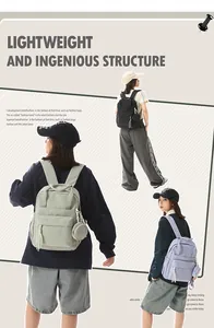 Multiple colors of lightweight casual backpacks for women students and commuters