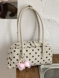 Bolso Almohada de Lunares para Mujer Gran Capacidad Bolso de Hombro 2026 Verano Versátil Cuero PU Bolso de Viaje Diario