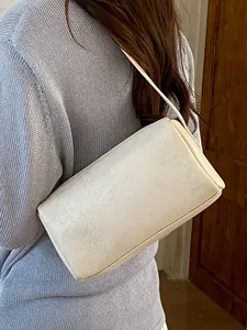 Elegant cream-colored pillow bag for women versatile shoulder crossbody bag style