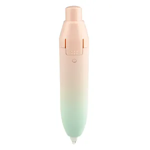 Detail view of a Macaron gradient clickable correction tape pen on white background