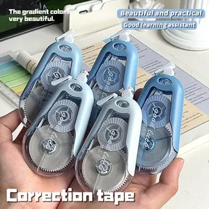 Nastro Correttore a Grande Capacità a Colori Sfumati Resistente alle Cadute Estetica Semplice Flip Top Nastro Correttore per Studenti Ufficio Cancelleria