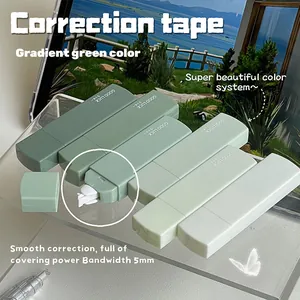 Detaillierte Ansicht eines modischen gradienten grünen Korrekturband-Sets, 5mm Breite