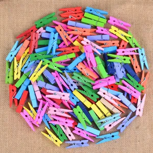 Holz Foto Clips Mini Bastelklammern Für Bilder Aufhängen Heimdekoration Naturholz Material Dekorative Wäscheklammern Für DIY Handwerk
