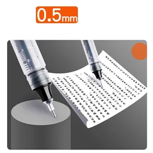 High Capacity Quick Dry Gel Pens 0.5mm Needle Tip Smooth Writing Large Ink Volume For Students Office School Stationery Black Blue Red Ink