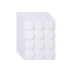 Stack of traceless nano double-sided adhesive dots, strong circular stickers for decor.