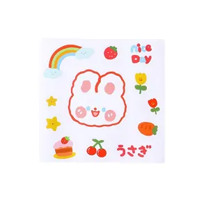 Planche d'autocollants lapin mignon pour le scrapbooking et la déco