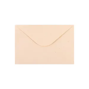 Enveloppe de papeterie rose pêche vintage avec texture lin élégante pour cartes DIY