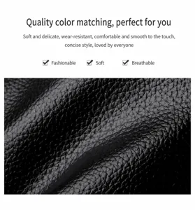 Close-up of premium black oil wax leather texture for large capacity bucket bag