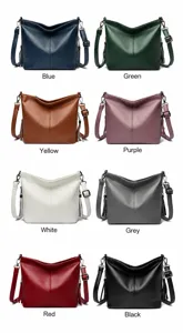 Overview of eight different color options for the large capacity women's tassel hobo bag