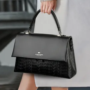 Women Embossed PU Leather Handbag Elegant Shoulder Crossbody Bag Fashion Large Capacity Purse For Lady Daily Use
