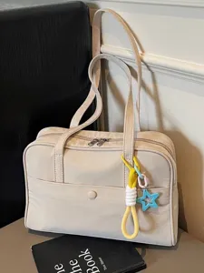 Sac Fourre-Tout en Tissu Oxford de Grande Capacité pour Femmes Sac à Bandoulière Décontracté de Haute Qualité pour Étudiants Avec Pendentif Étoile