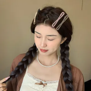 Grandes pinzas para el cabello mate sin rastro para peinados con trenzas de verano para mujer