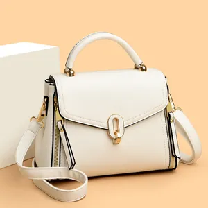 Women Fashion PU Leather Handbag Casual Crossbody Bag Top Handle Shoulder Bag Elegant Satchel Purse Daily Bag