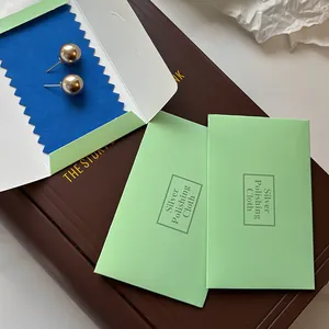 Double-layered silver polishing cloth for professional jewelry cleaning