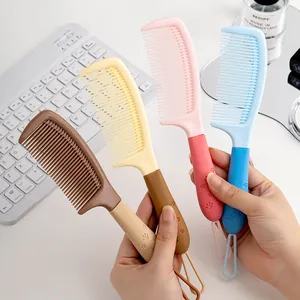 Lot de 4 peignes démêlants colorés pour enfants avec poignées à empreintes de pattes