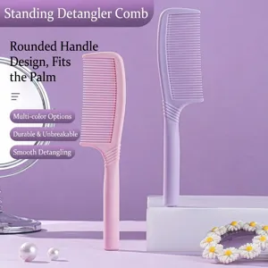 Juego de peines verticales para el cabello en tonos rosa y violeta